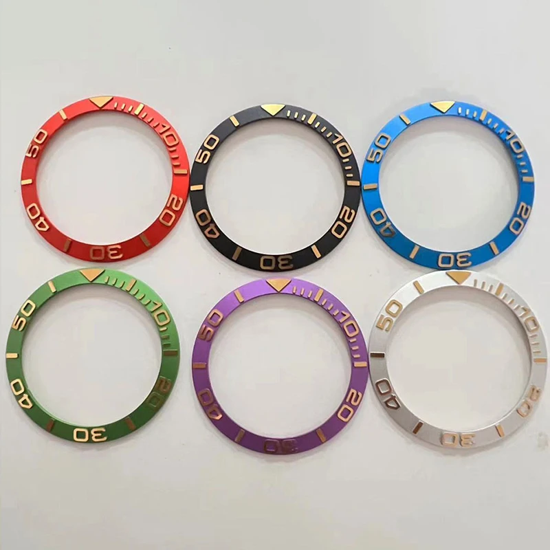 Reel Case - 38mmx30.6mm Sloped Metal Bezel Insert Fits