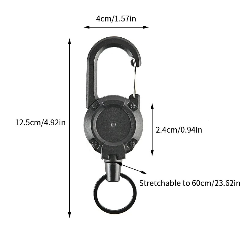 Tactical Retractable Carabiner - Conventional Reel avaliação e preço
