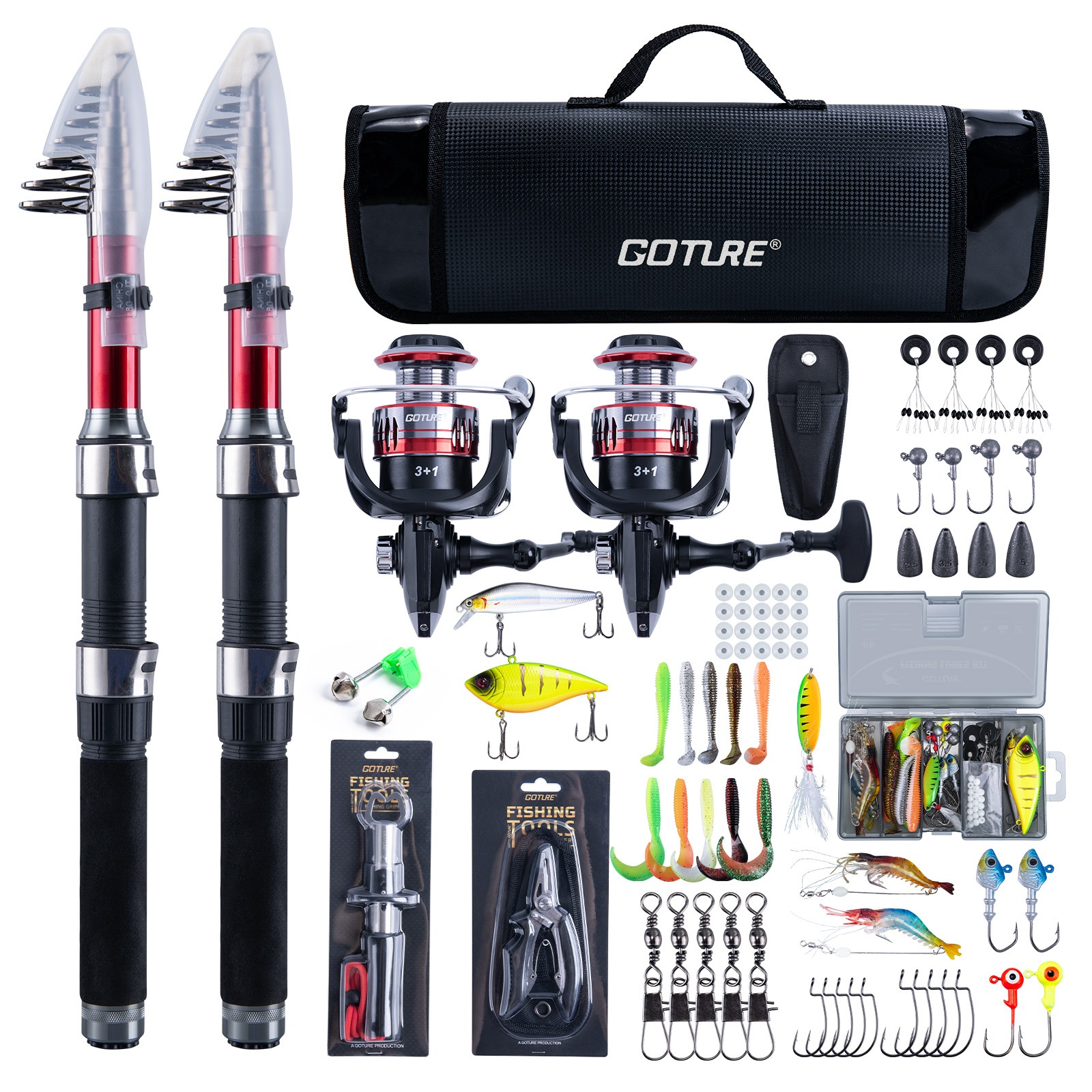 Goture Complete Beginner Fishi - Reel Bag avaliação e preço