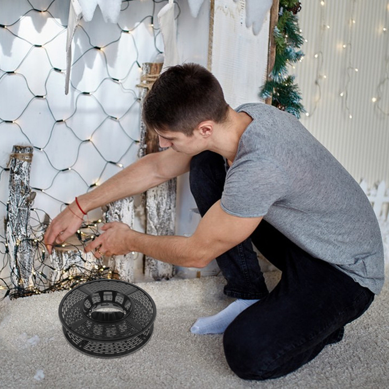 Holiday Light Storage Reel Com - Reel Handle avaliação e preço