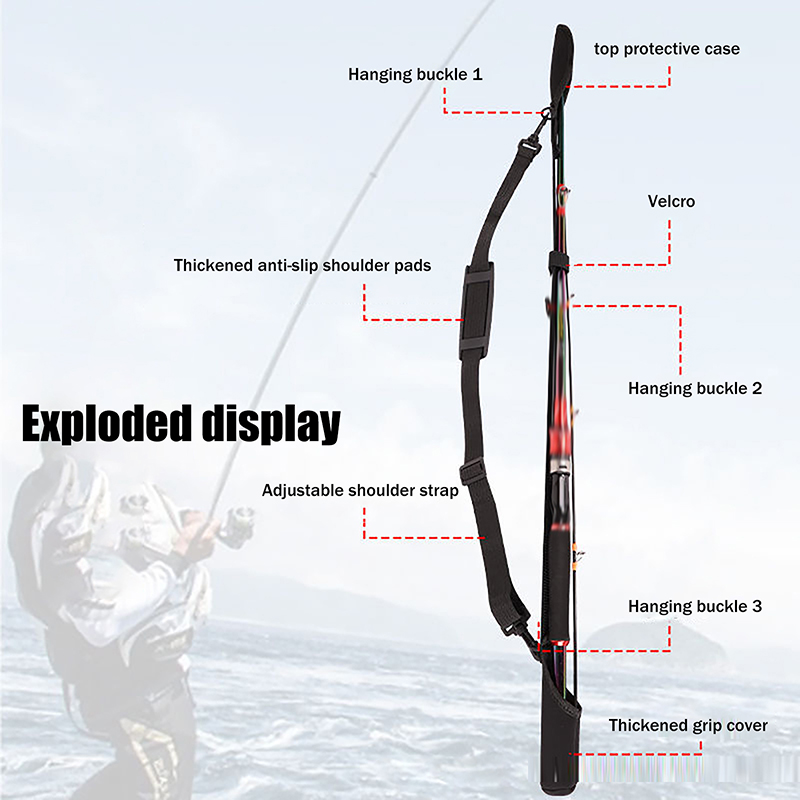 Adjustable Fishing Rod Storage - Reel Bag avaliação e preço