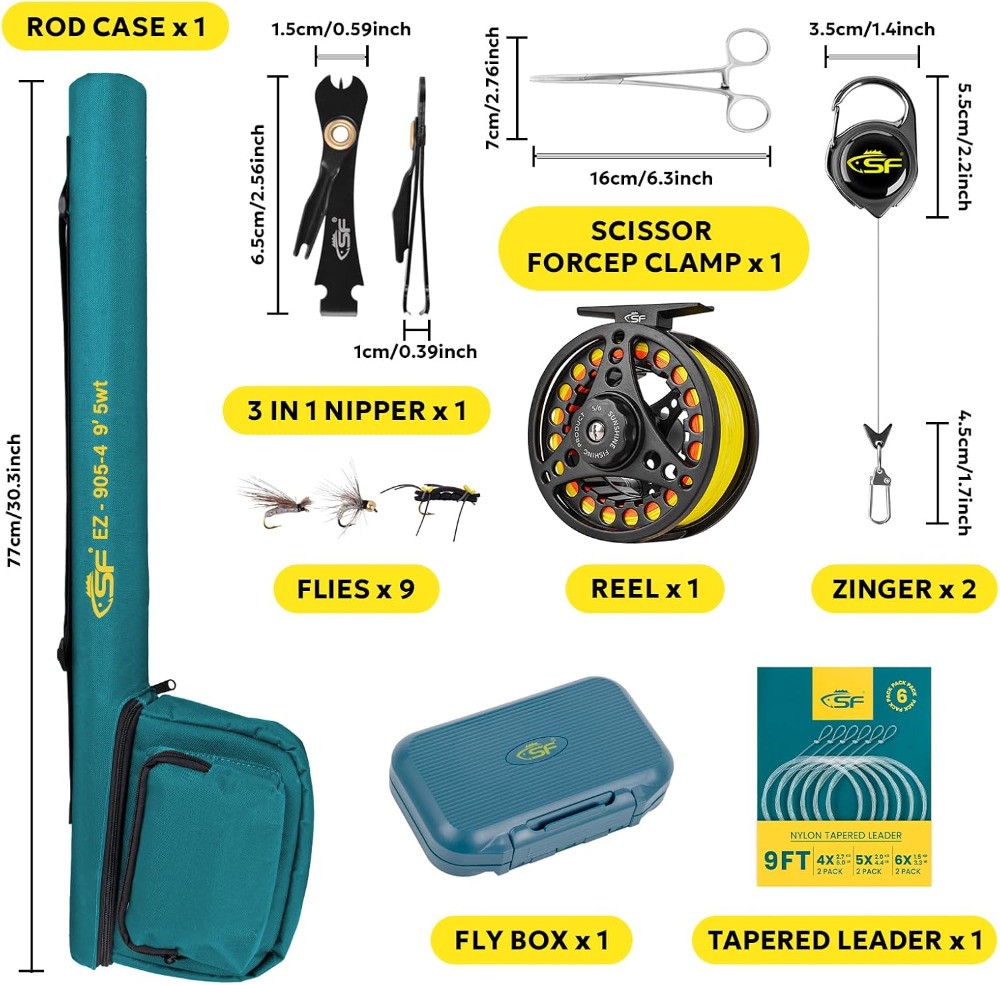 Fly Fishing Rod Combo Starter  - Reel Case avaliação e preço