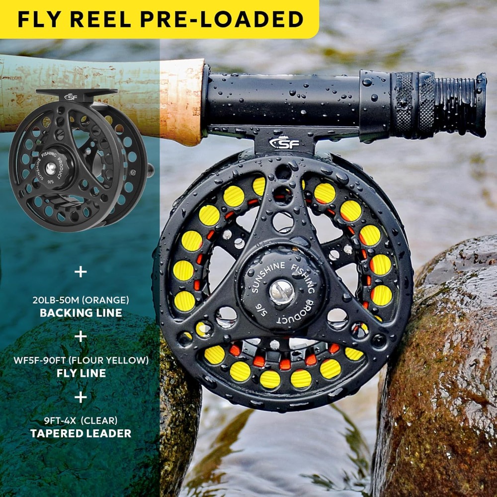 Fly Fishing Rod Combo Starter  - Reel Case avaliação e preço