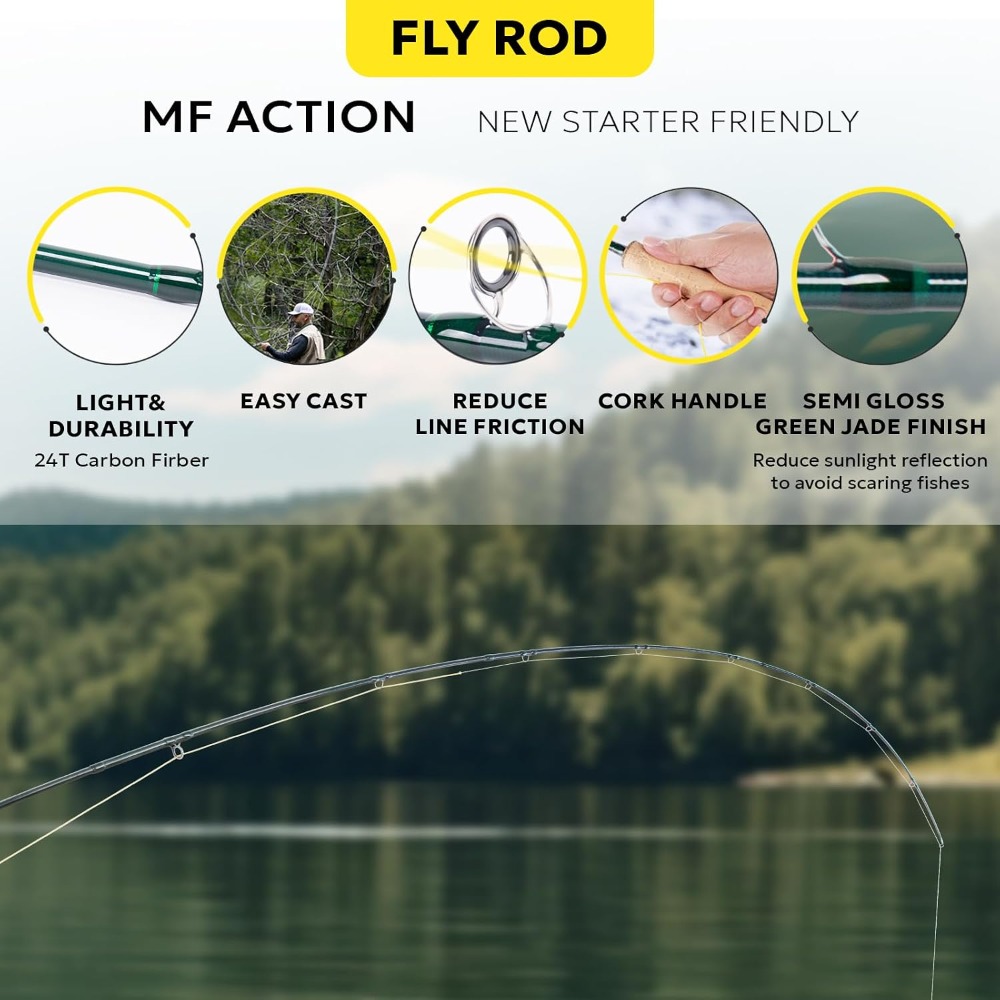 Fly Fishing Rod Combo Starter  - Reel Case avaliação e preço