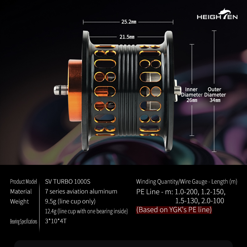 HEIGHTEN Shallow Spool For Dai - Reel Spare Spool avaliação e preço