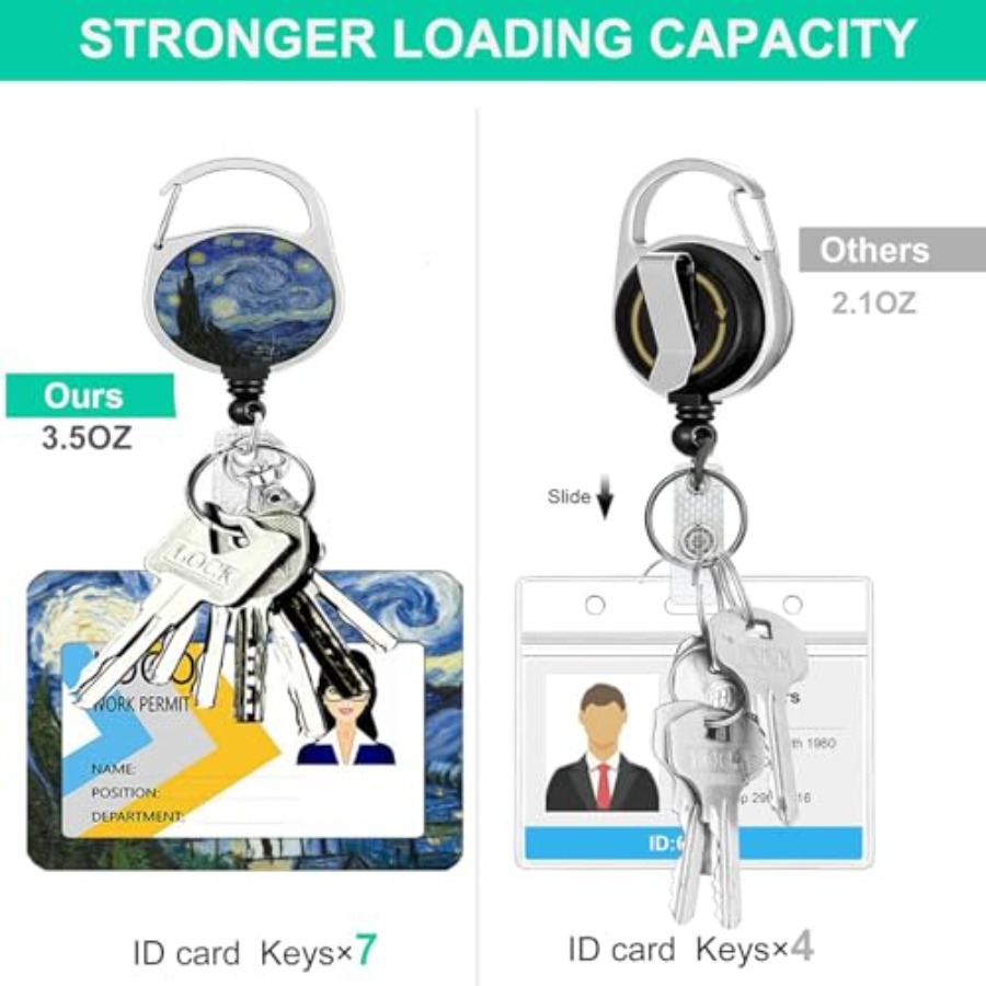 2 Pack ID Badge Holder with Re - Reel Oil avaliação e preço