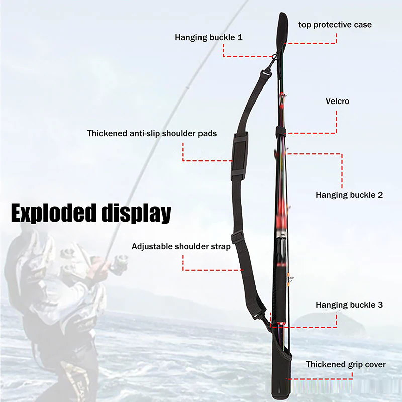 Adjustable Fishing Rod Storage - Reel Bag avaliação e preço