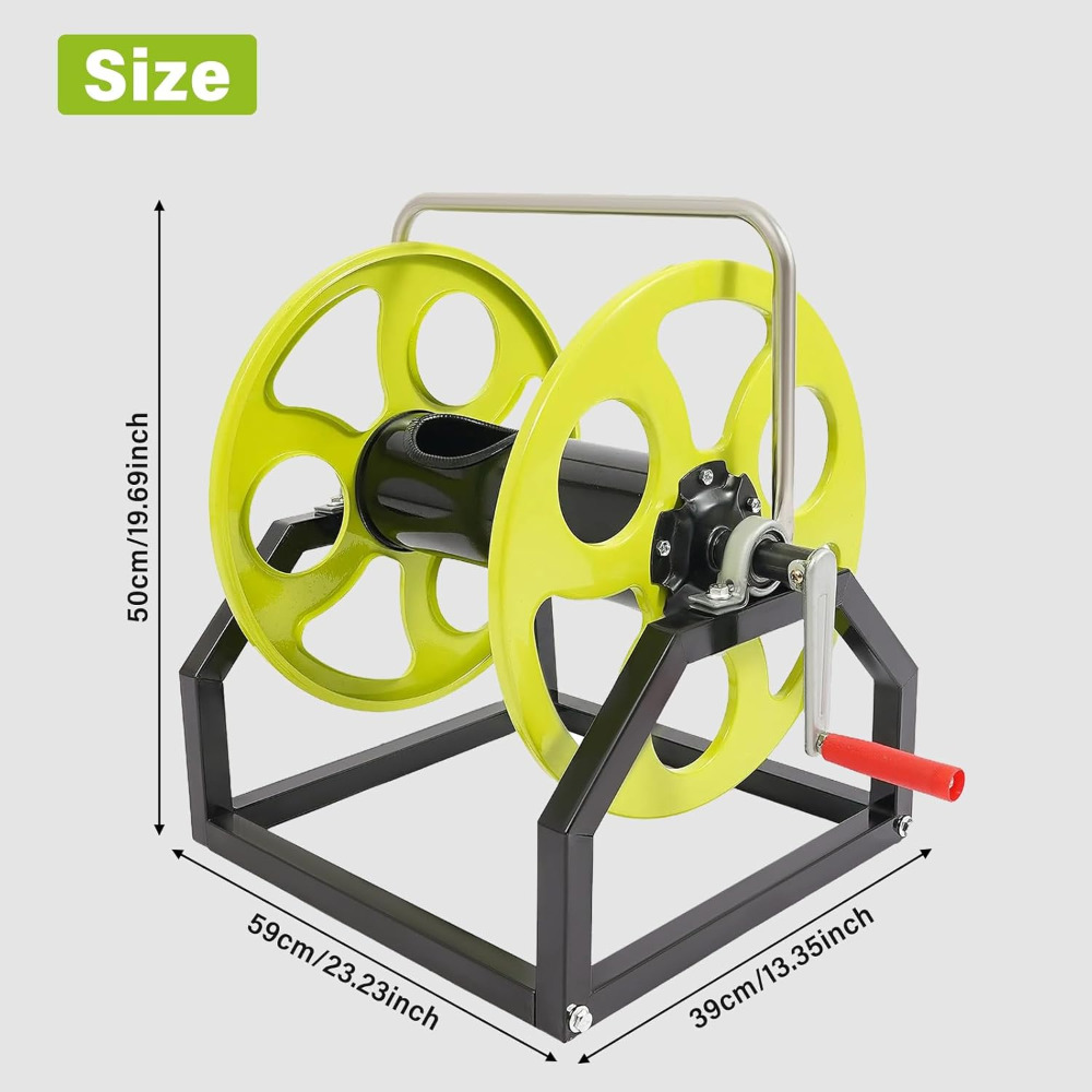 Garden Hose Reel, 360° Wall Mo - Reel Handle avaliação e preço