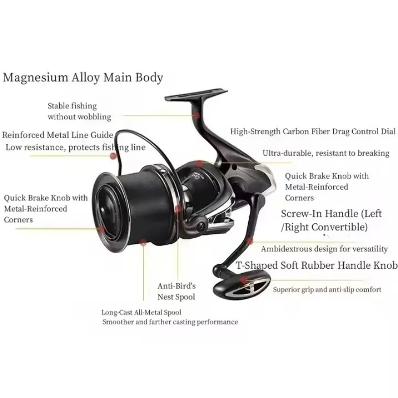Fishing Reel Carp New  Body 12 - Reel Spare Spool avaliação e preço