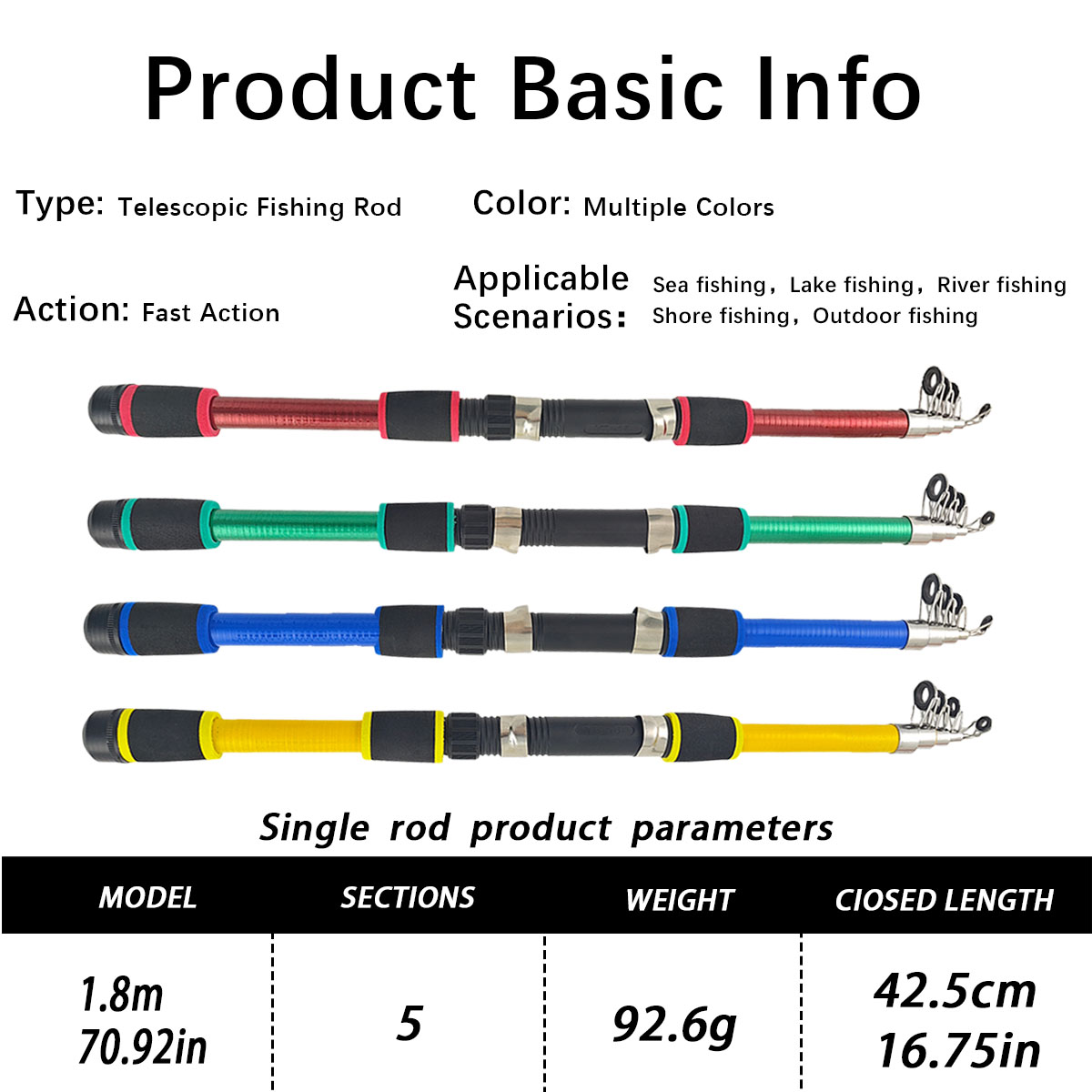 Mini Telescopic Sea Fishing Ro - Reel Bag avaliação e preço