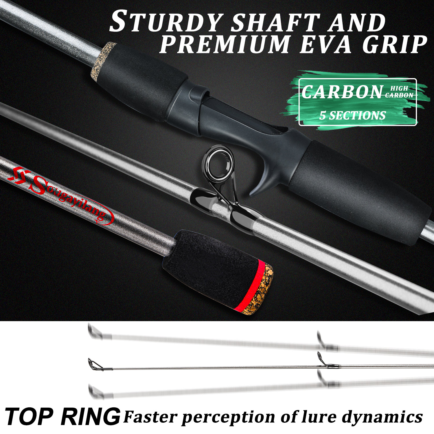 Sougayilang Fishing Rod Combo  - Spincast Reel avaliação e preço