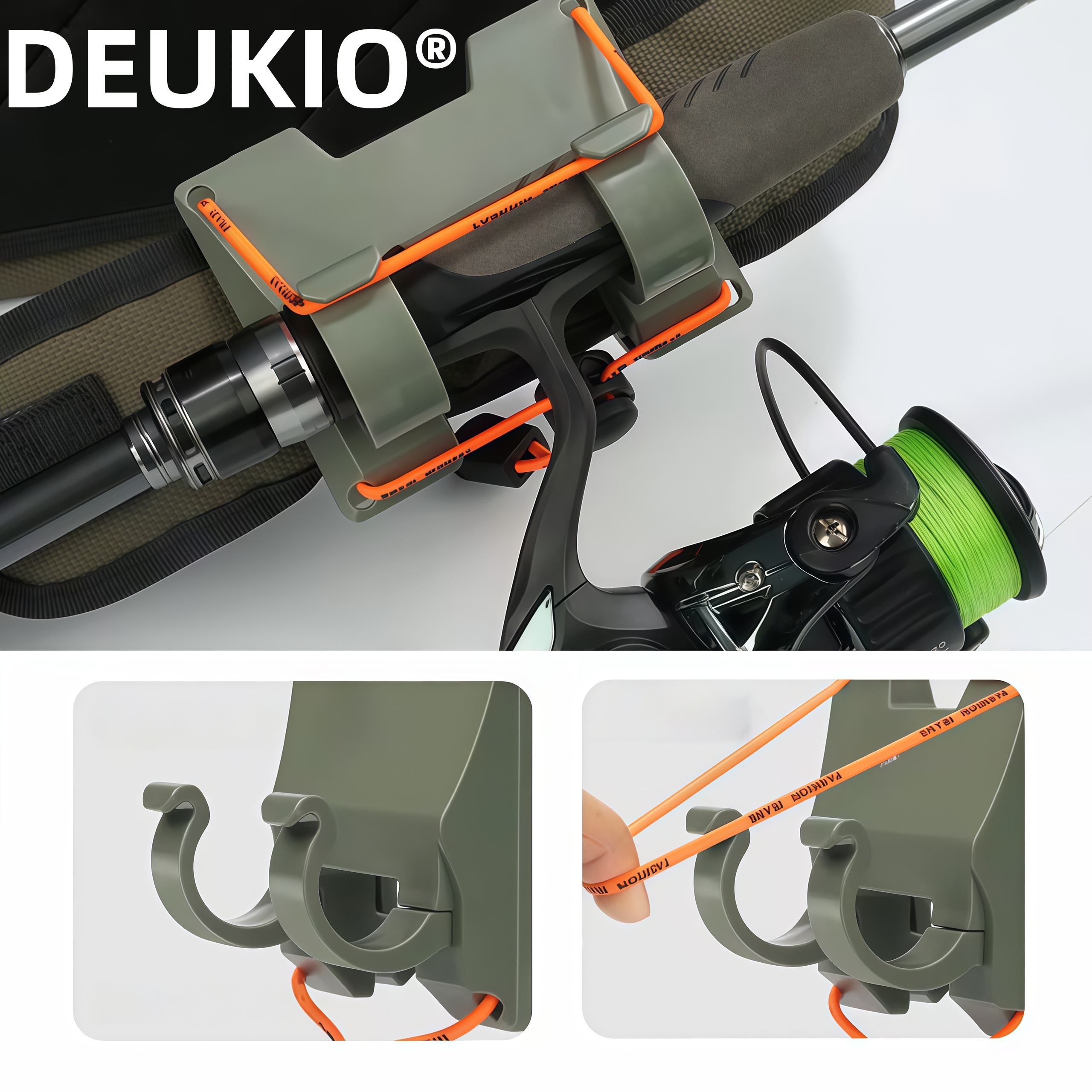 DEUKIO Outdoor Belt Clip Rod H - Spinning Reel avaliação e preço