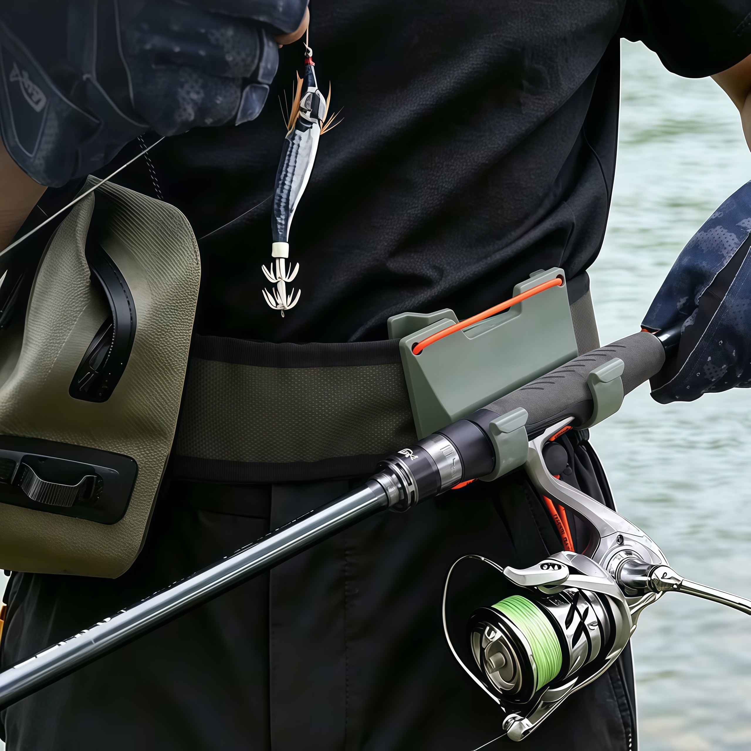 DEUKIO Outdoor Belt Clip Rod H - Spinning Reel avaliação e preço