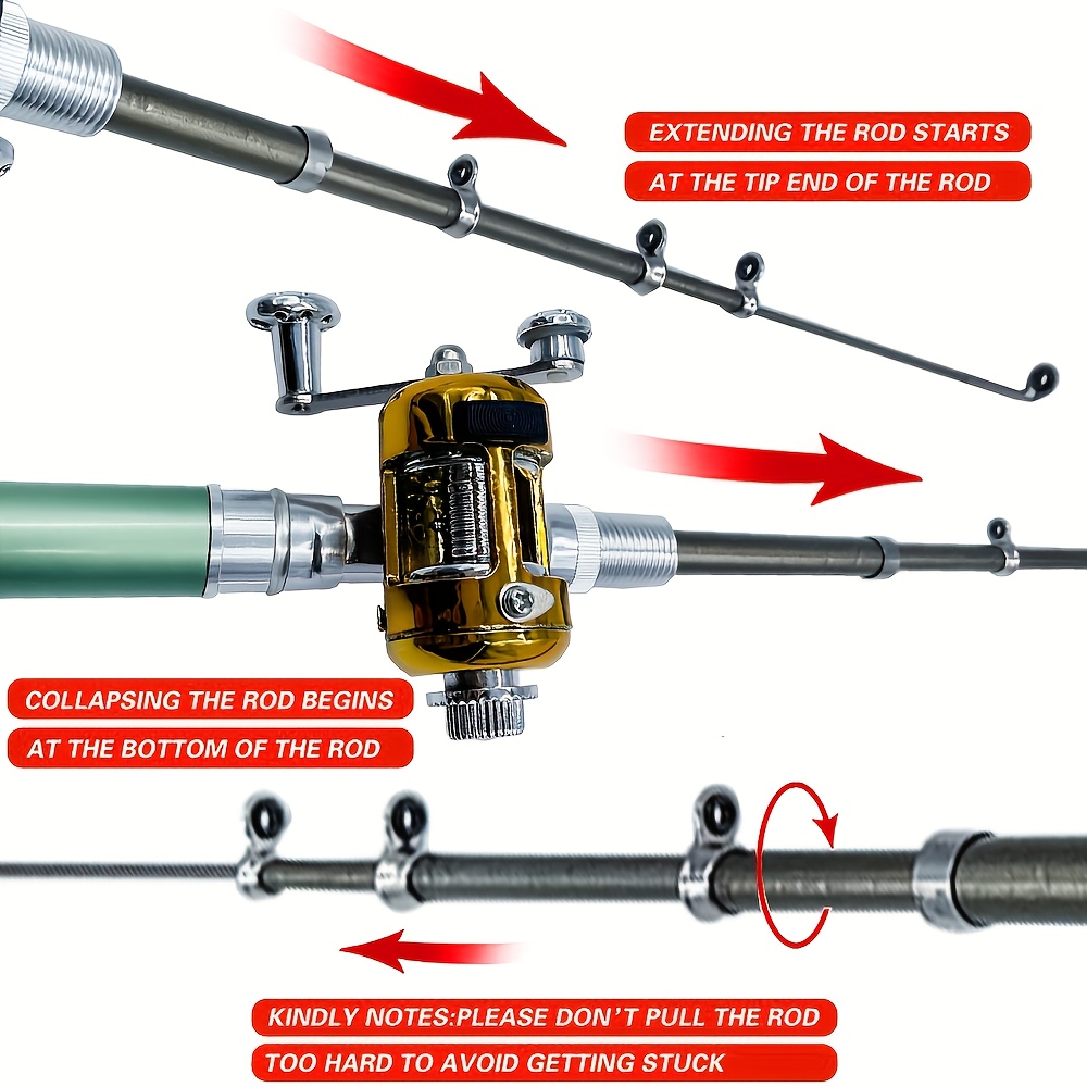 Pocket Ice Fishing Rod & Reel  - Ice Fishing Reel avaliação e preço