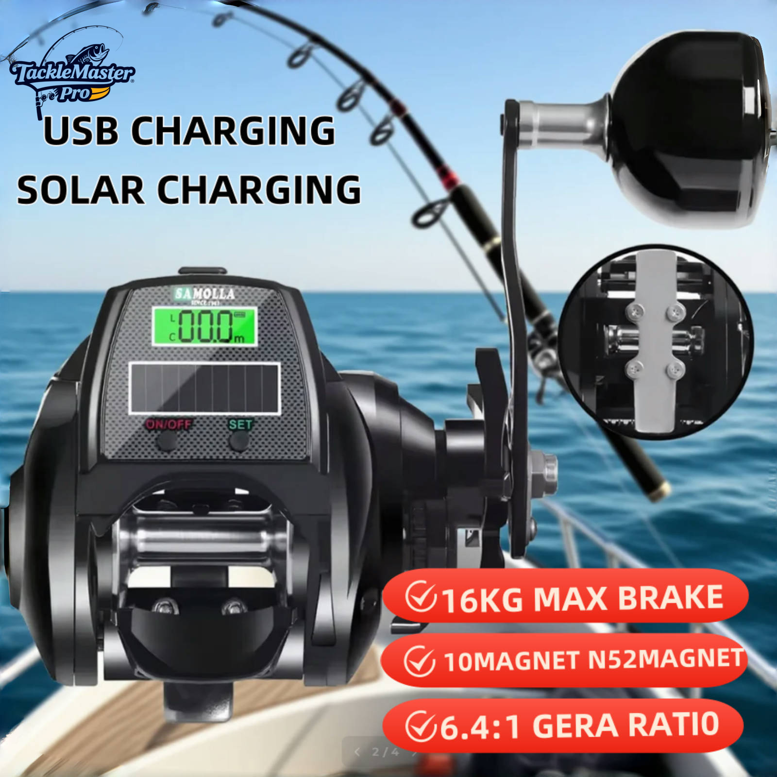 Heavy Duty Electric Fishing Re - Ice Fishing Reel avaliação e preço