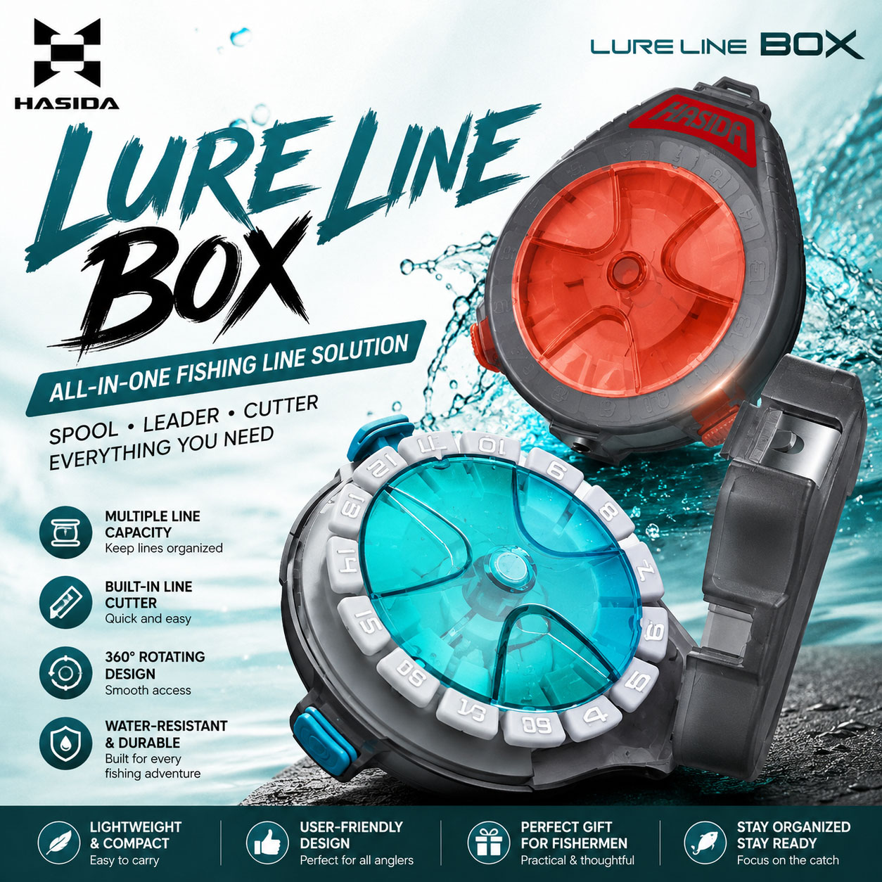 HASIDA Sub Line Box Fishing Ta - Spinning Reel avaliação e preço