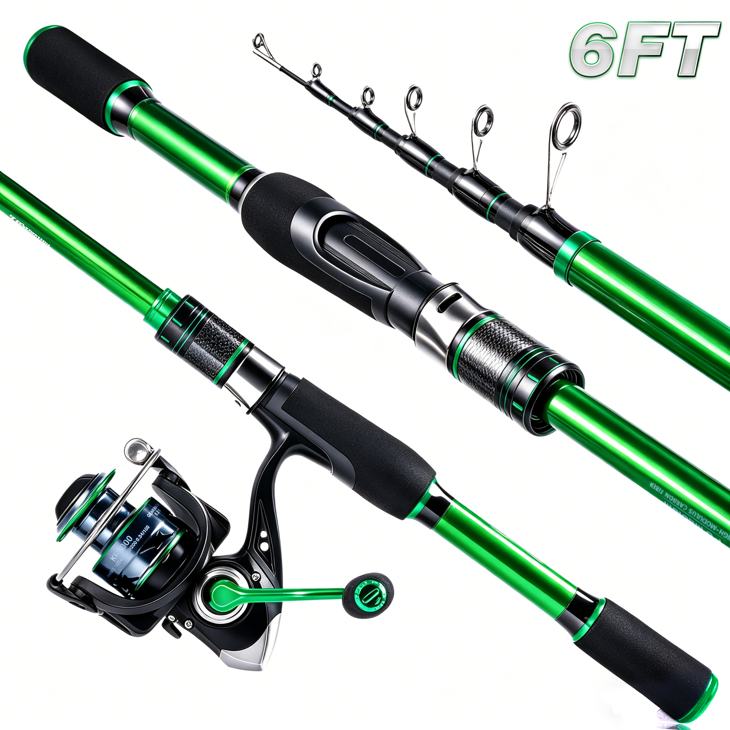 Graphite Telescopic Fishing Ro - Reel Bag avaliação e preço