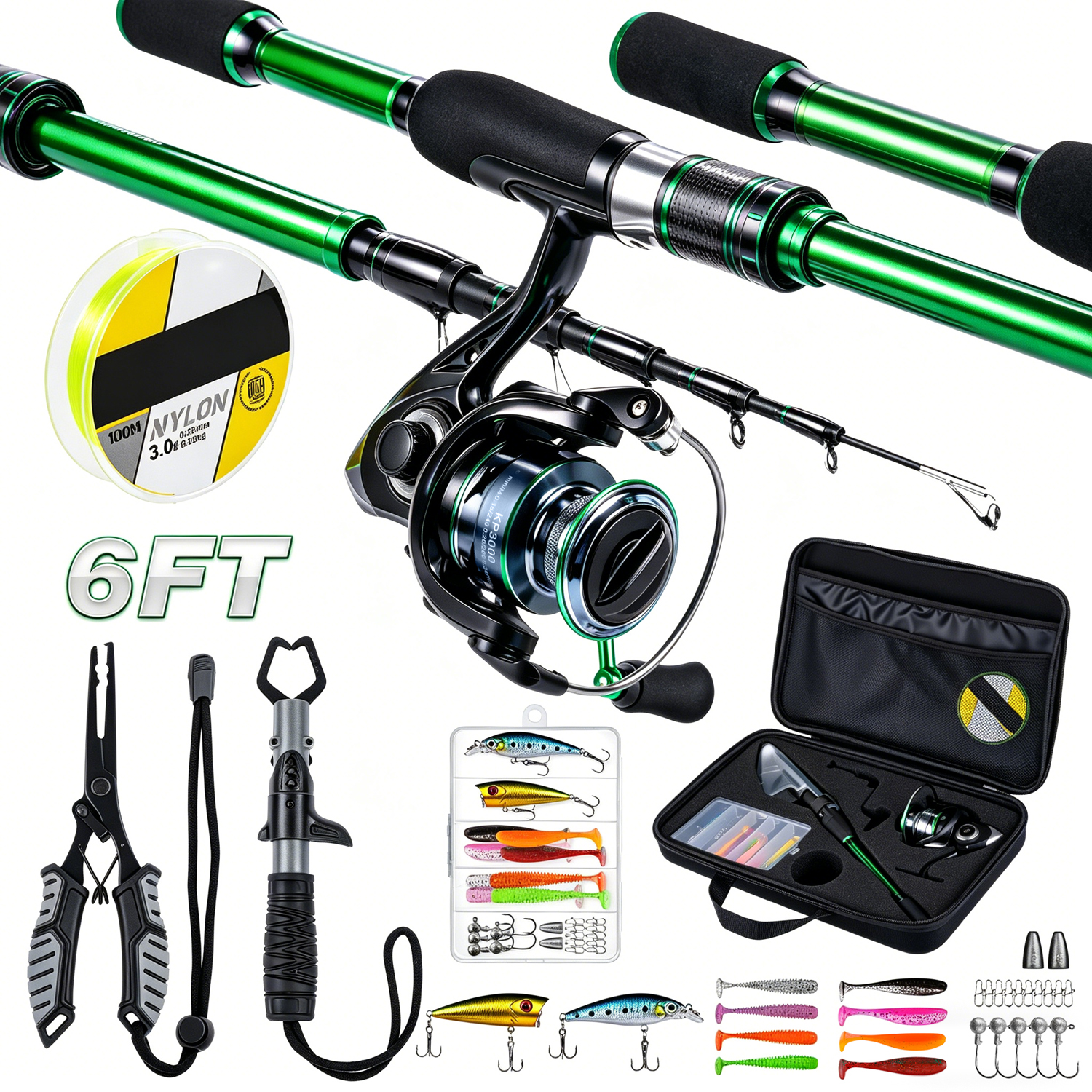Graphite Telescopic Fishing Ro - Reel Bag avaliação e preço