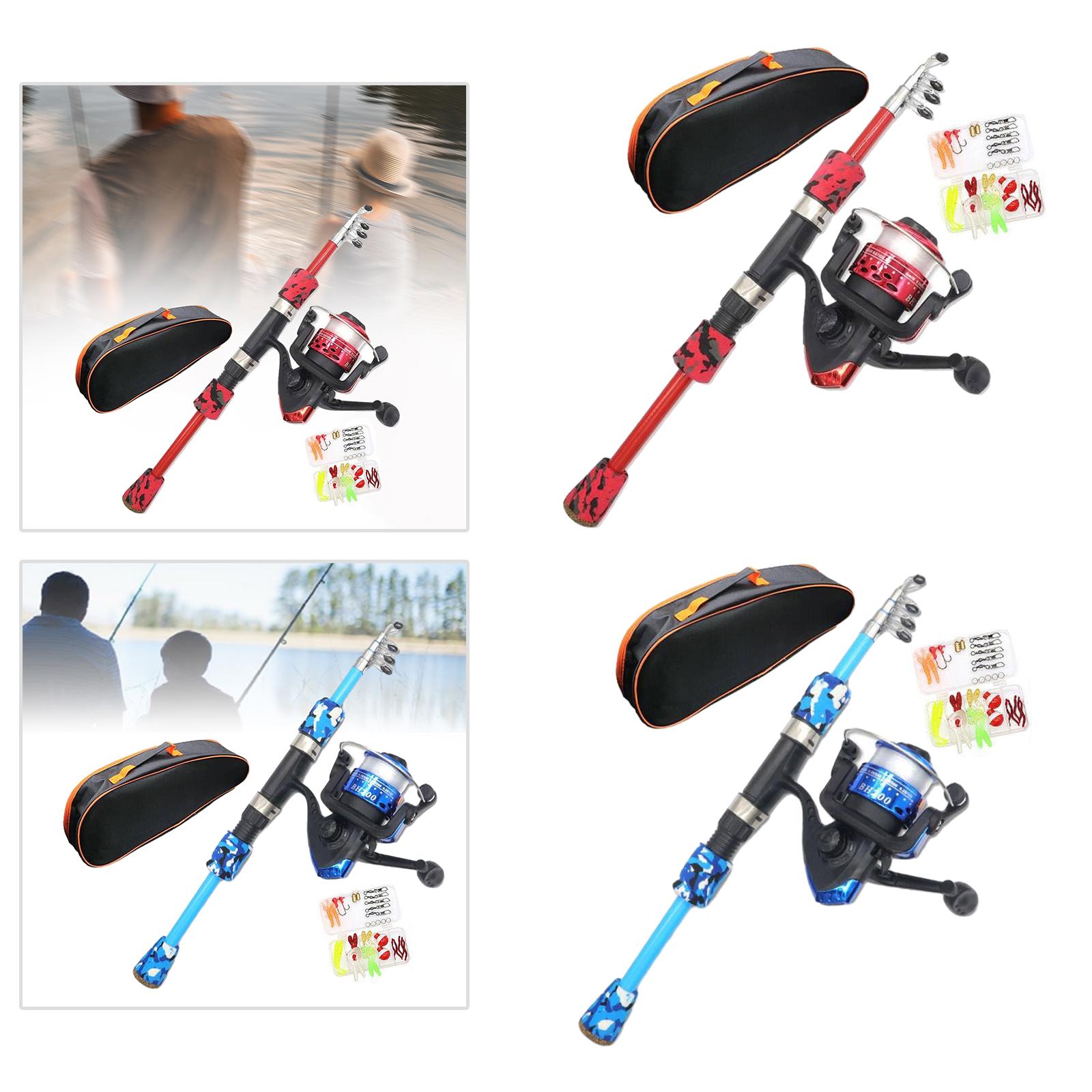 Kids Fishing Rod Set EVA Handl - Reel Bag avaliação e preço