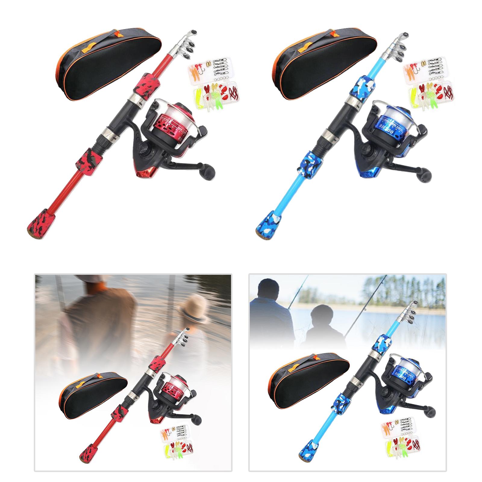 Kids Fishing Rod Set EVA Handl - Reel Bag avaliação e preço