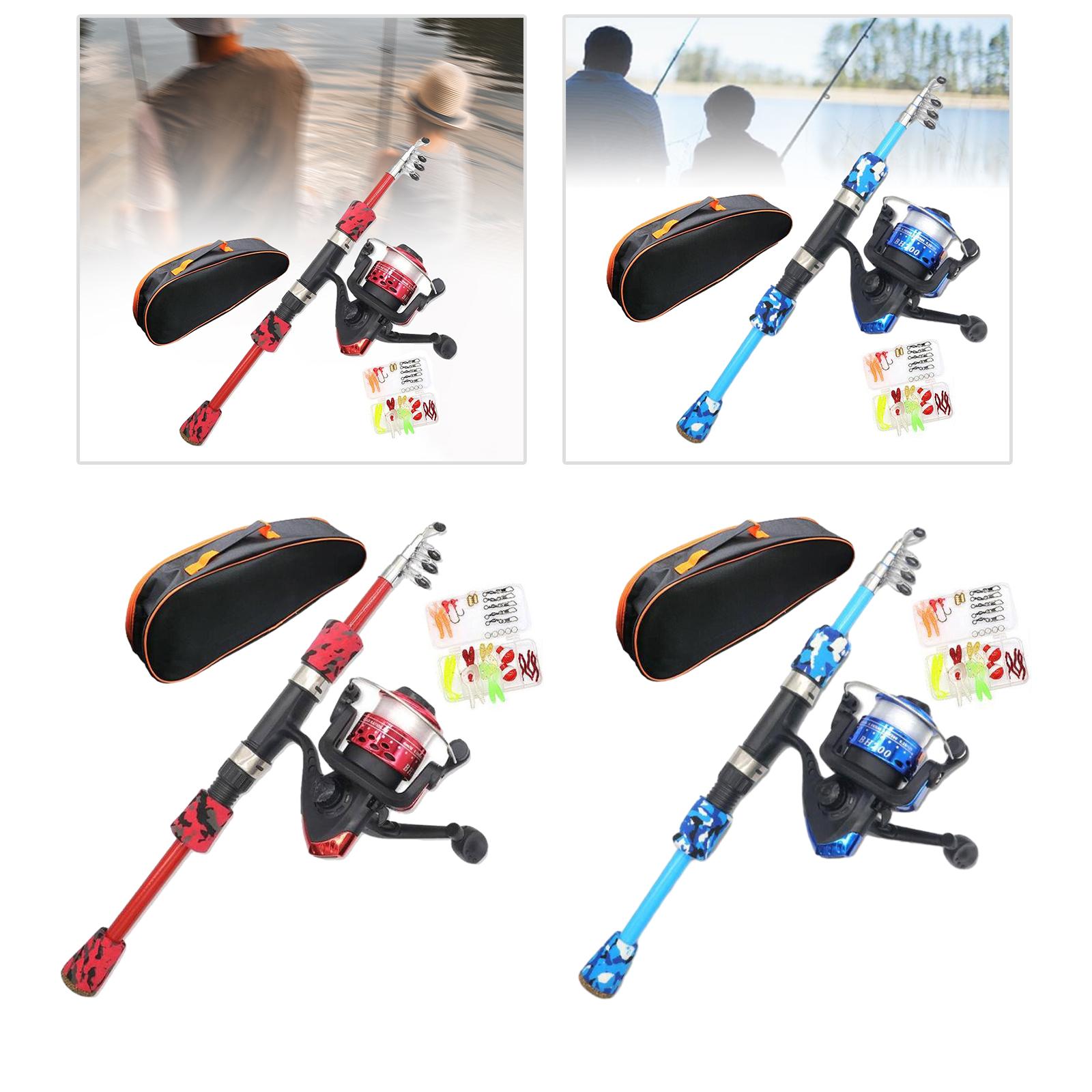 Kids Fishing Rod Set EVA Handl - Reel Bag avaliação e preço