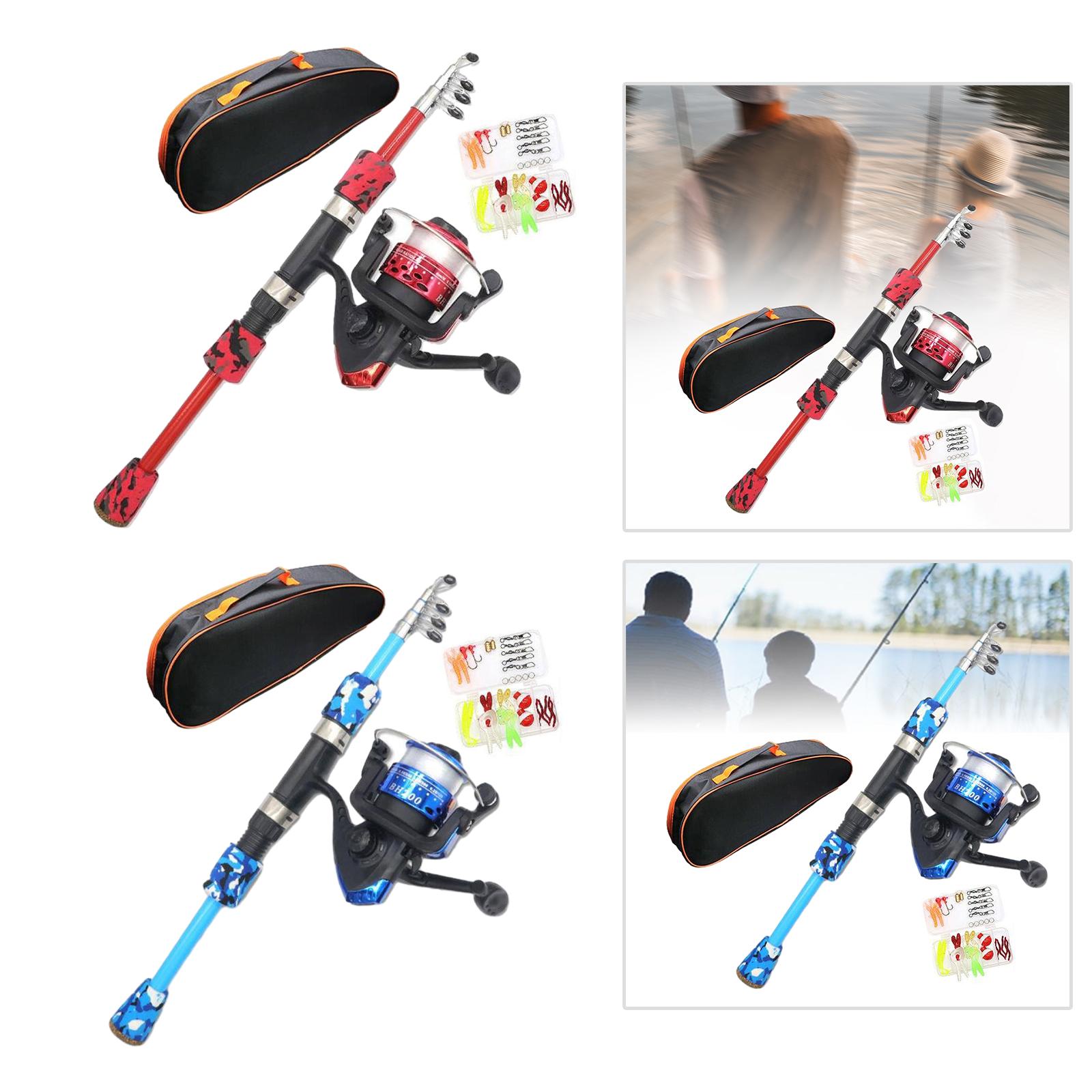 Kids Fishing Rod Set EVA Handl - Reel Bag avaliação e preço