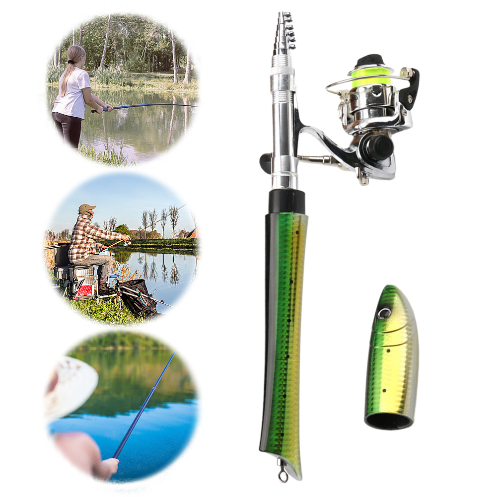Portable Fish Shaped Fishing R - Ice Fishing Reel avaliação e preço